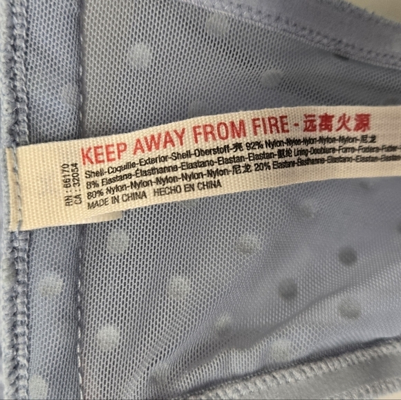 Free People Sierra Bandeau Bra The Rain blue L - Picture 12 of 16